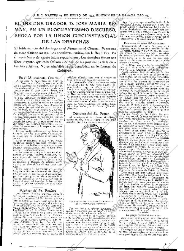 ABC MADRID 24-01-1933 página 23