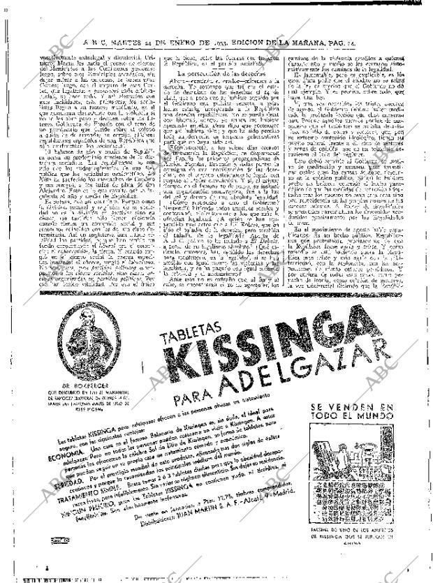 ABC MADRID 24-01-1933 página 24