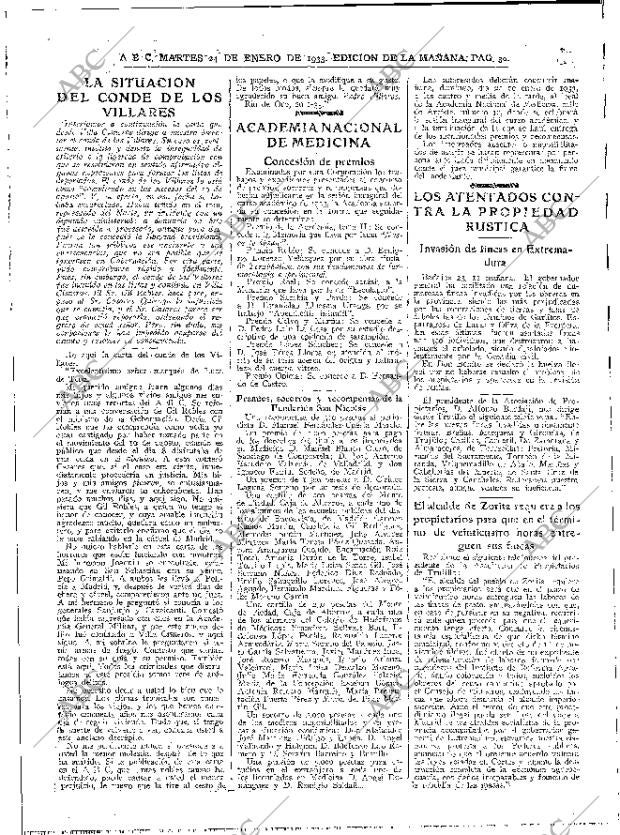 ABC MADRID 24-01-1933 página 30