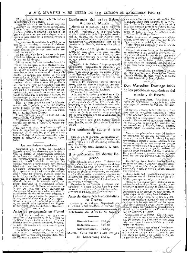 ABC SEVILLA 24-01-1933 página 25