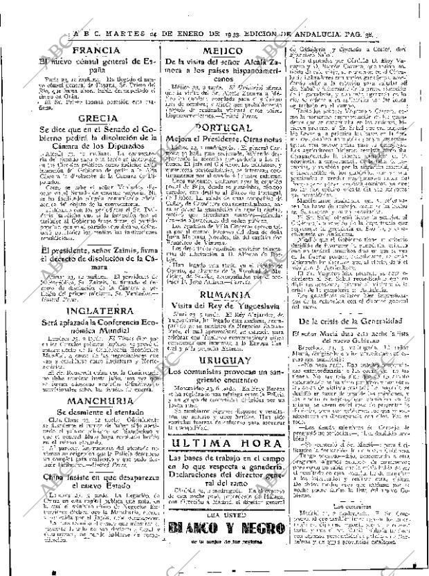 ABC SEVILLA 24-01-1933 página 38