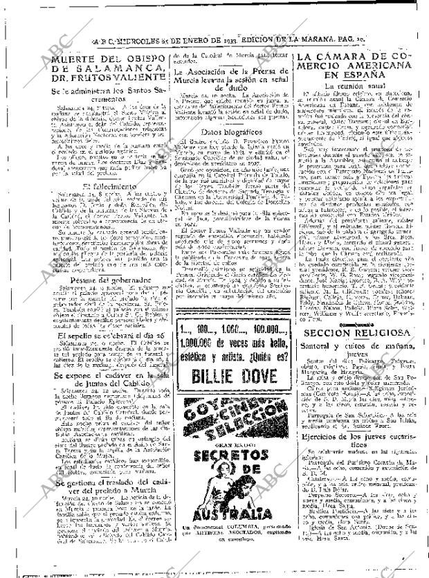ABC MADRID 25-01-1933 página 20