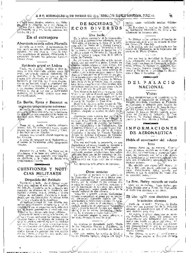 ABC MADRID 25-01-1933 página 22