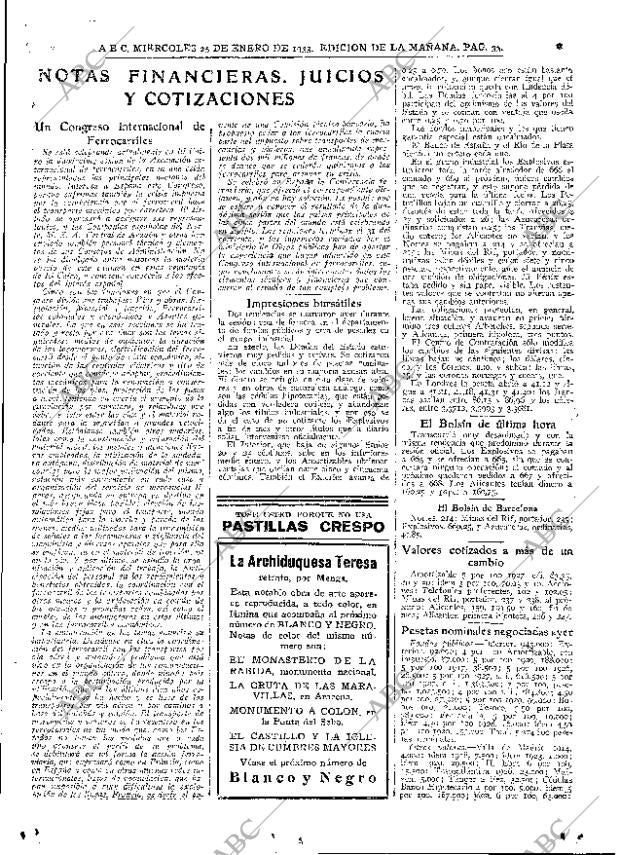 ABC MADRID 25-01-1933 página 33
