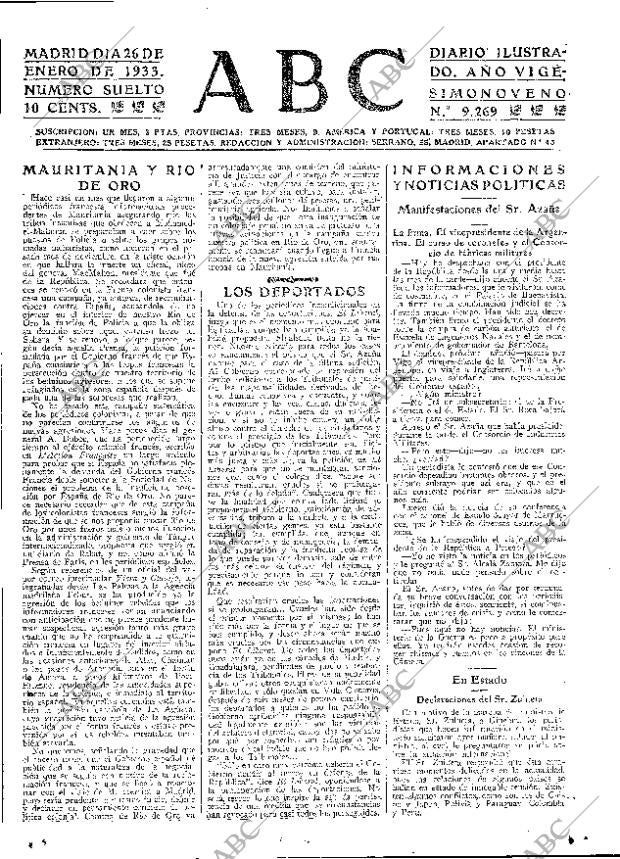 ABC MADRID 26-01-1933 página 17
