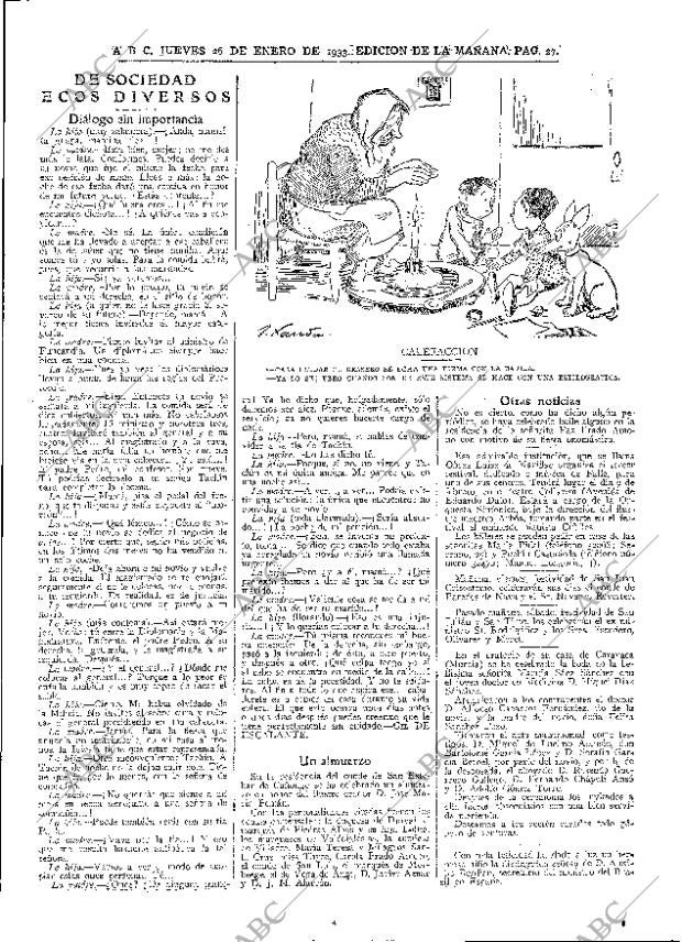 ABC MADRID 26-01-1933 página 27