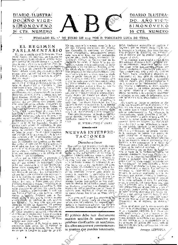 ABC MADRID 26-01-1933 página 3