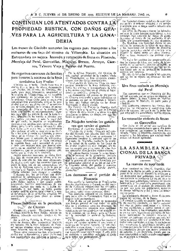 ABC MADRID 26-01-1933 página 31