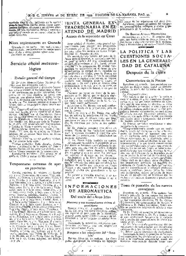 ABC MADRID 26-01-1933 página 33