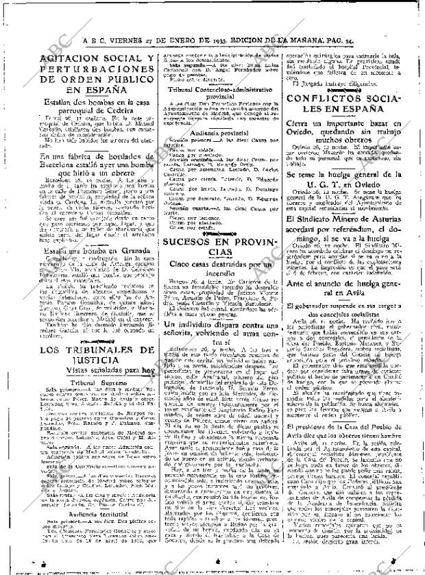 ABC MADRID 27-01-1933 página 34