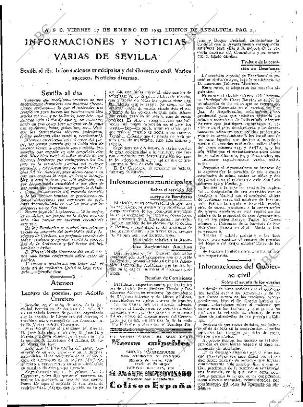 ABC SEVILLA 27-01-1933 página 25