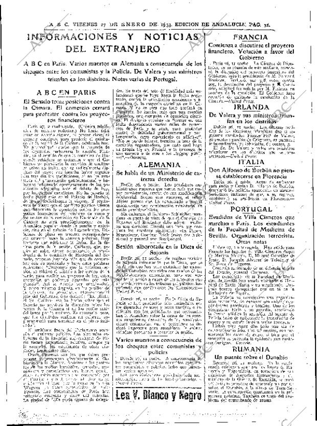 ABC SEVILLA 27-01-1933 página 31