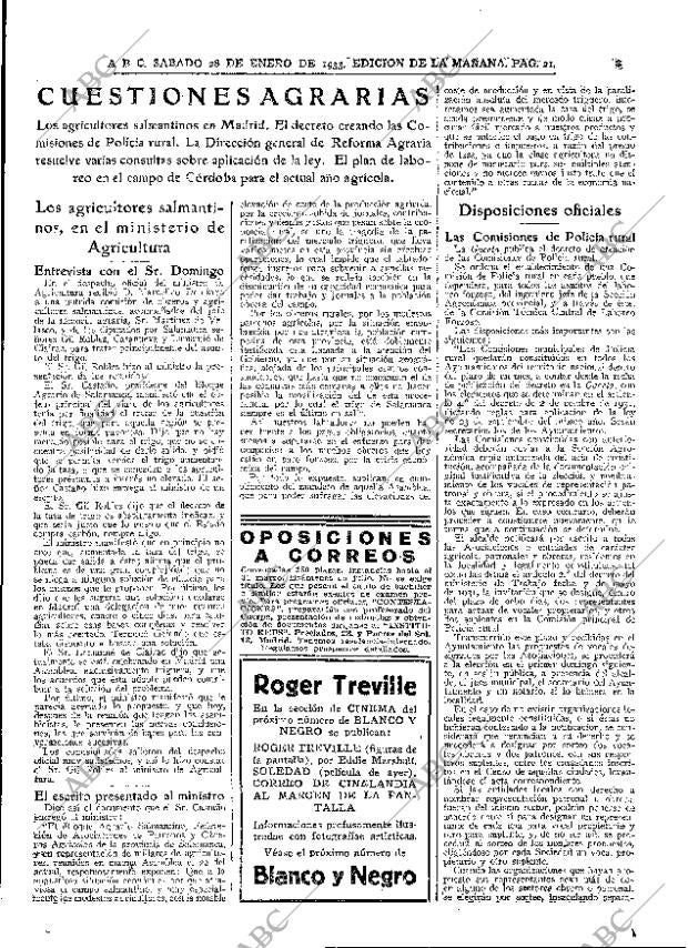 ABC MADRID 28-01-1933 página 21