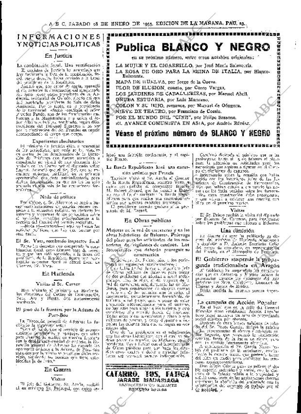 ABC MADRID 28-01-1933 página 23