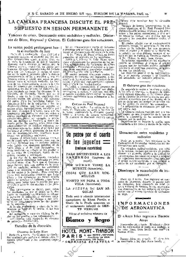 ABC MADRID 28-01-1933 página 29