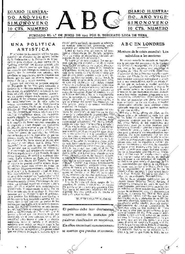 ABC MADRID 28-01-1933 página 3