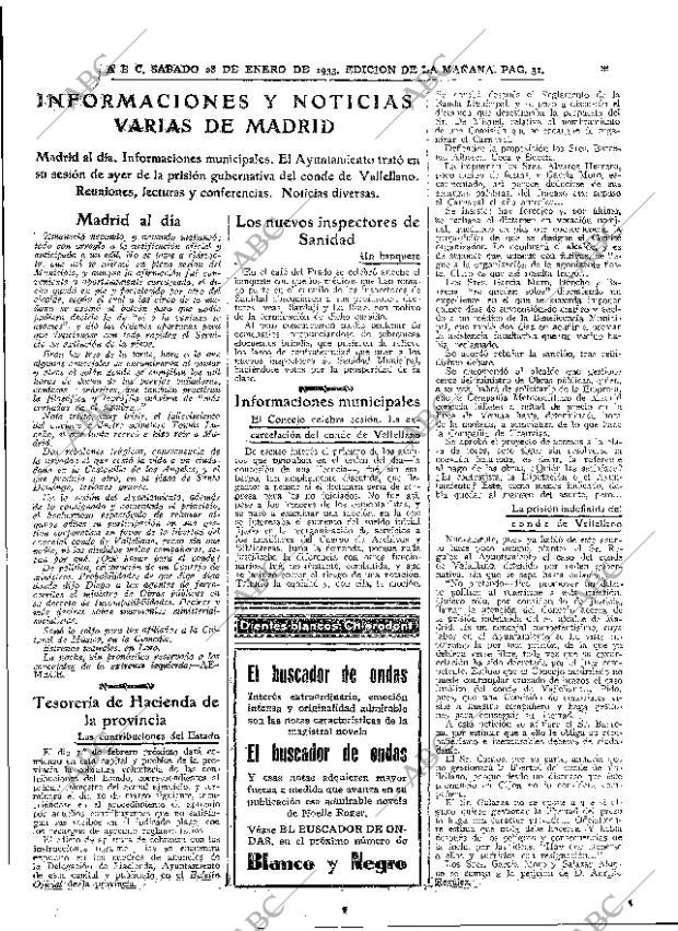 ABC MADRID 28-01-1933 página 31