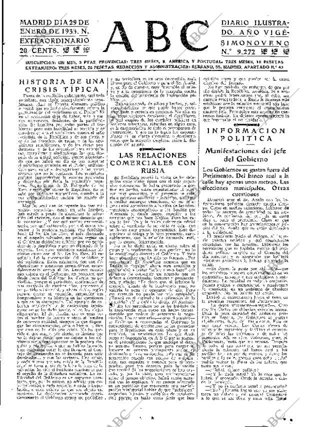 ABC MADRID 29-01-1933 página 21
