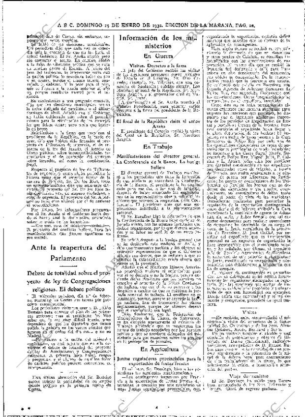 ABC MADRID 29-01-1933 página 22