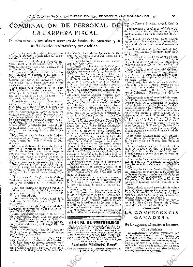 ABC MADRID 29-01-1933 página 33