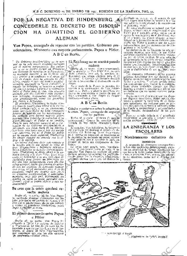 ABC MADRID 29-01-1933 página 37