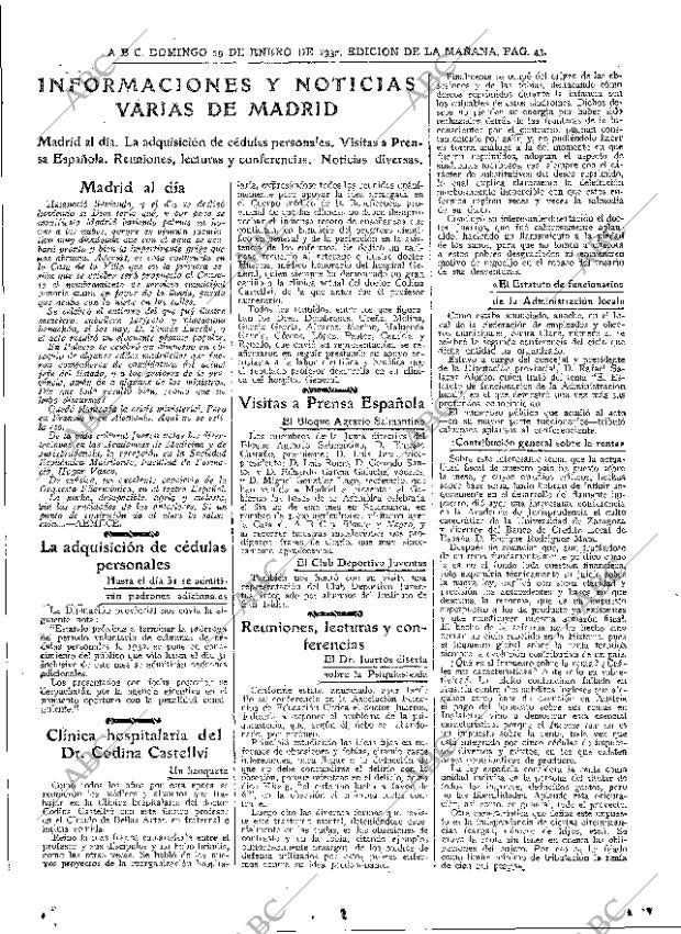 ABC MADRID 29-01-1933 página 43