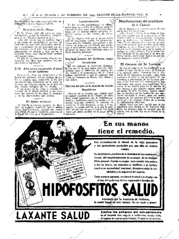 ABC MADRID 02-02-1933 página 18
