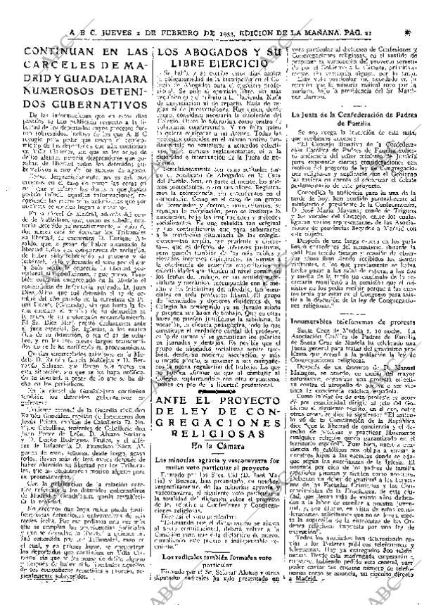 ABC MADRID 02-02-1933 página 21