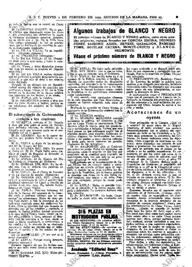 ABC MADRID 02-02-1933 página 25