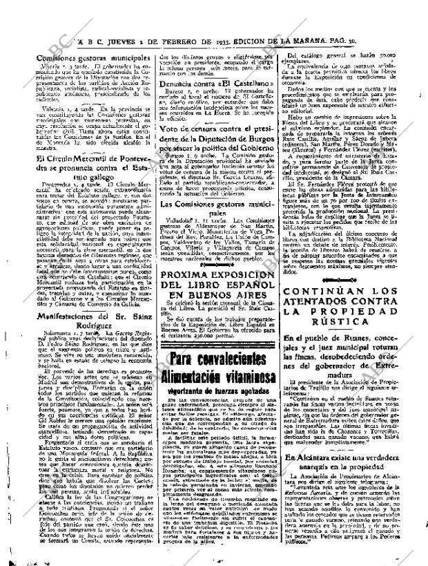 ABC MADRID 02-02-1933 página 30