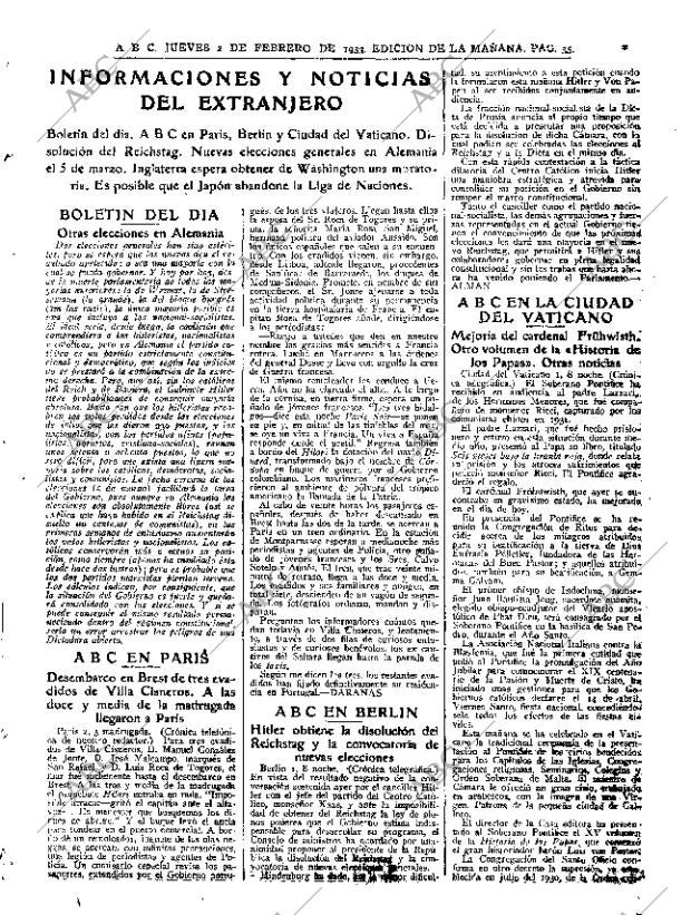 ABC MADRID 02-02-1933 página 35