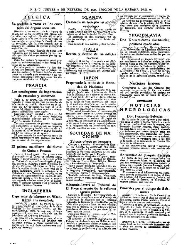 ABC MADRID 02-02-1933 página 37