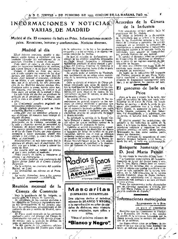 ABC MADRID 02-02-1933 página 39