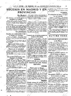ABC MADRID 02-02-1933 página 45