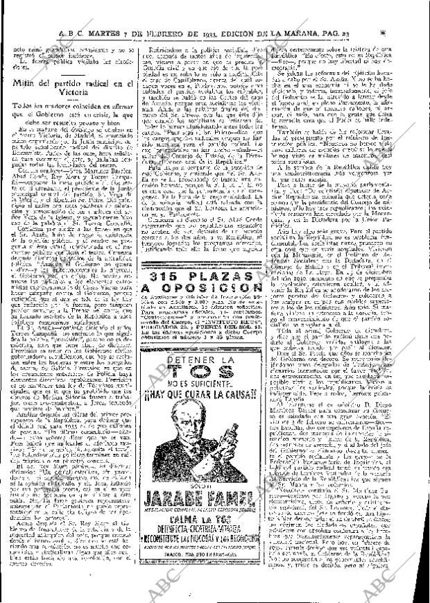ABC MADRID 07-02-1933 página 23