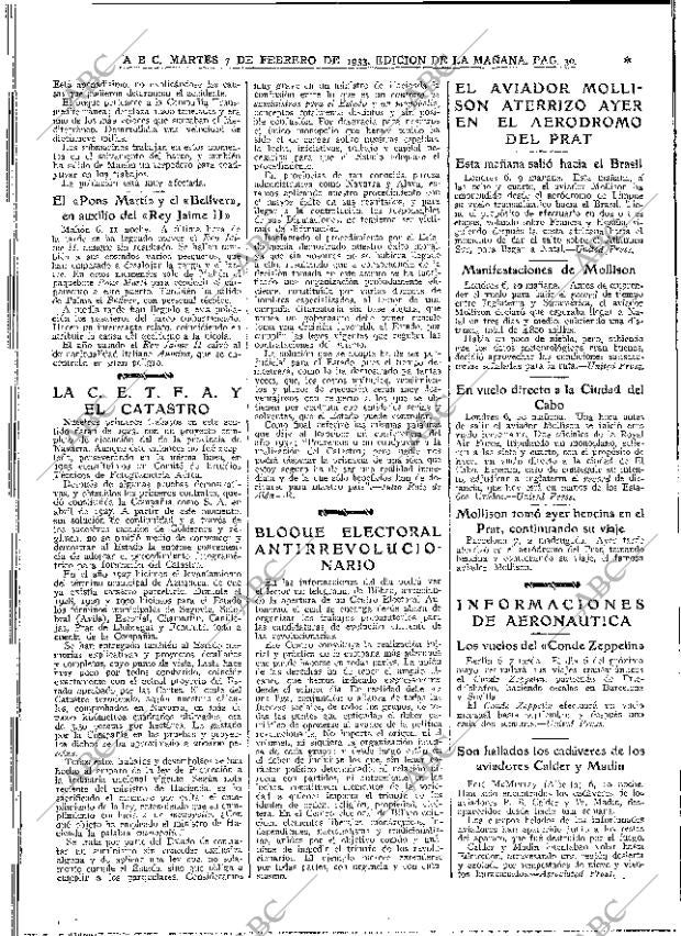 ABC MADRID 07-02-1933 página 30