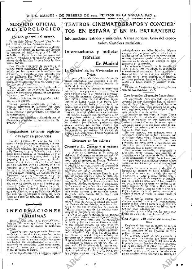 ABC MADRID 07-02-1933 página 41