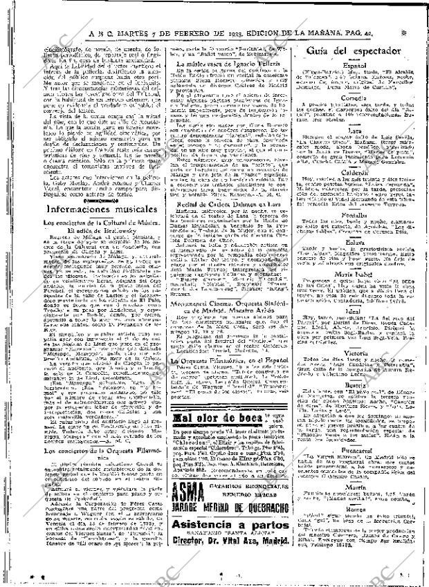 ABC MADRID 07-02-1933 página 42