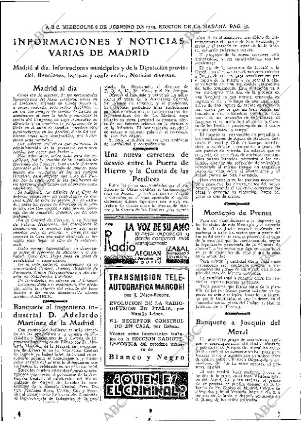 ABC MADRID 08-02-1933 página 35