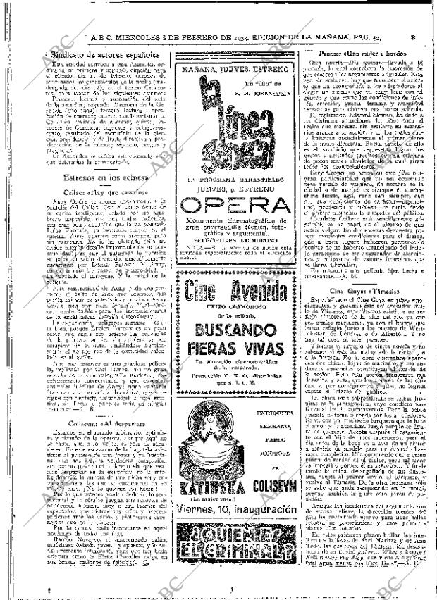 ABC MADRID 08-02-1933 página 42