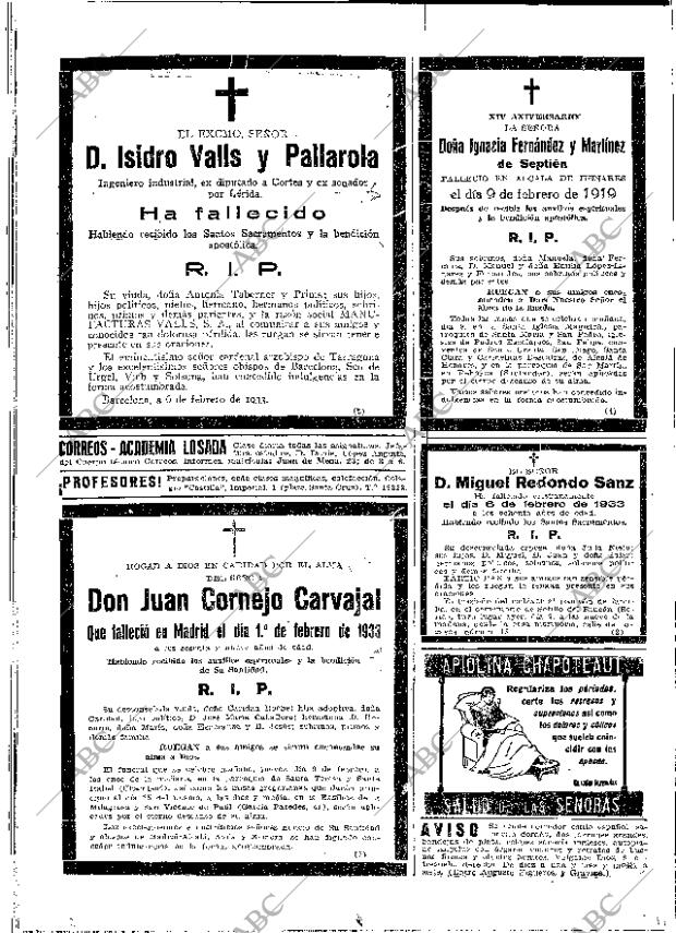 ABC MADRID 08-02-1933 página 54