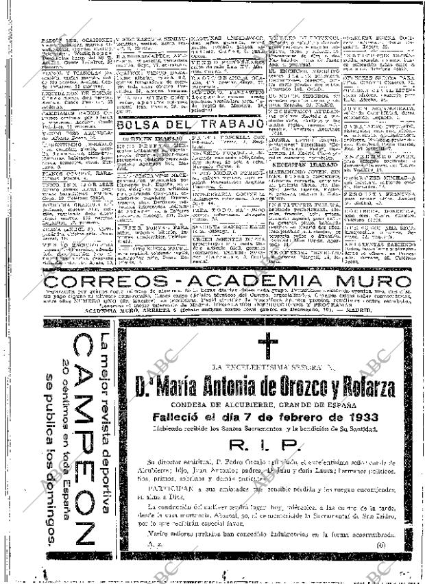 ABC MADRID 08-02-1933 página 58