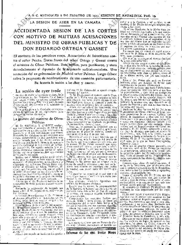 ABC SEVILLA 08-02-1933 página 19