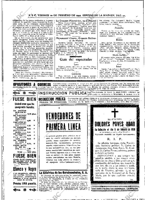 ABC MADRID 10-02-1933 página 42