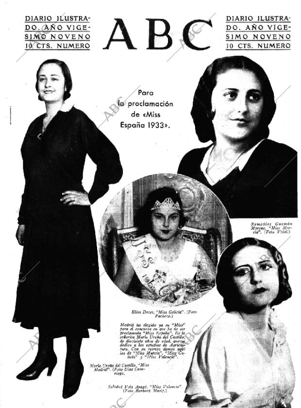 ABC MADRID 14-02-1933 página 1