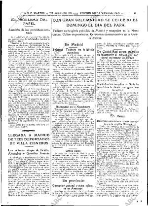 ABC MADRID 14-02-1933 página 21