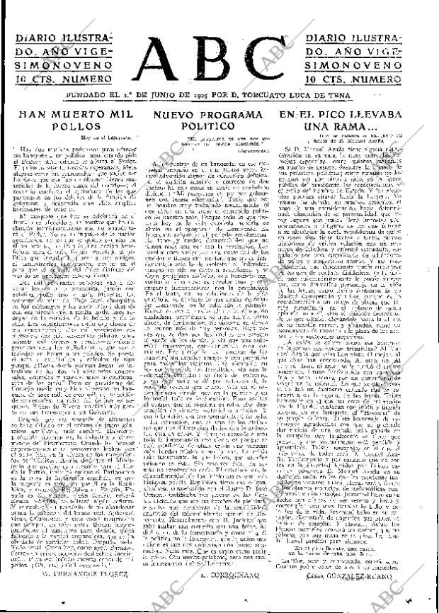ABC MADRID 14-02-1933 página 3