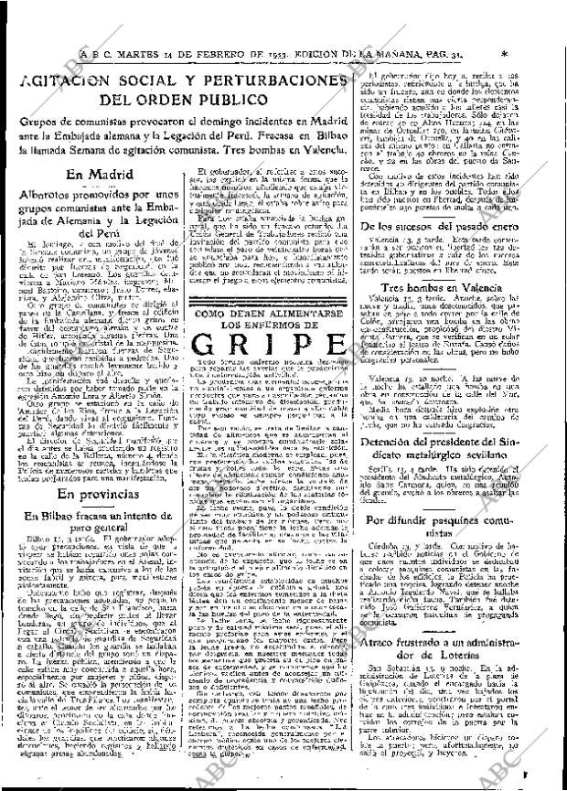 ABC MADRID 14-02-1933 página 31