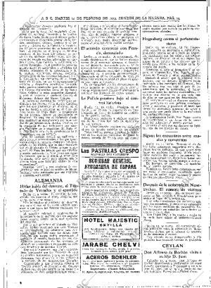 ABC MADRID 14-02-1933 página 34