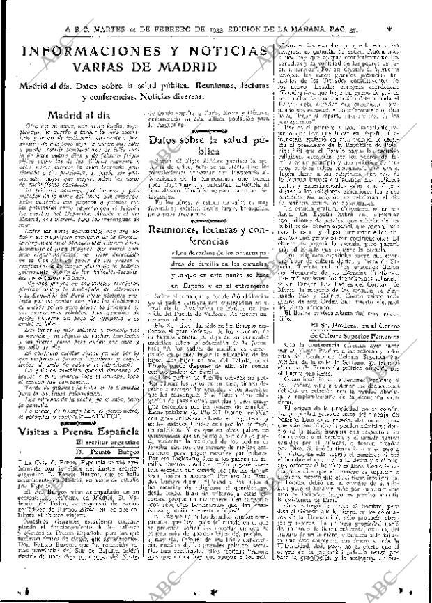 ABC MADRID 14-02-1933 página 37